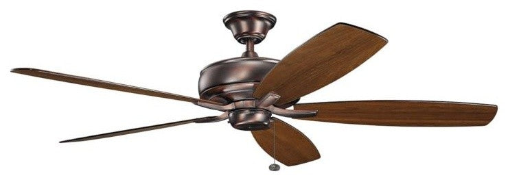 Kichler 330249 Terra 5-Blade 60" Indoor Ceiling Fan, Brushed Nickel