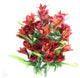 36 Stems Artificial Rose Buds And Lily Foliage, Burgundy
