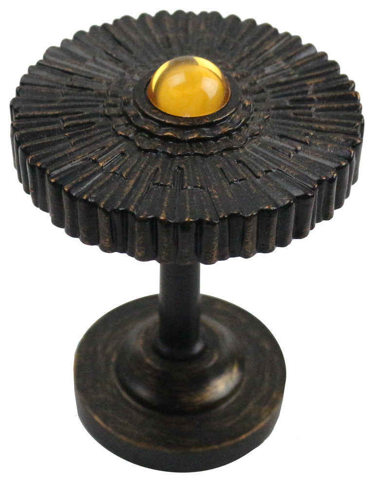 Sunburst Medallion Drapery Holdback, Burnt Gold