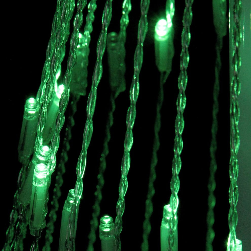 6' Green LED Light Show Cone Christmas Tree Lighted Yard Art Decoration