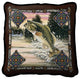 Fish Lodge Woven Pillow