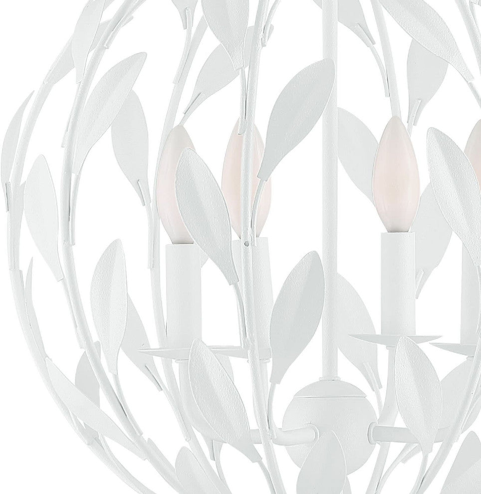 Crystorama Lighting Group 504 Broche 4 Light 16"W Taper Candle - English Bronze