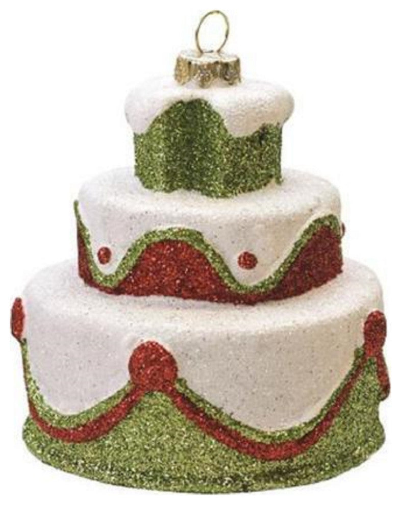 3" Merry and Bright 3-Tier Cake Christmas Ornament