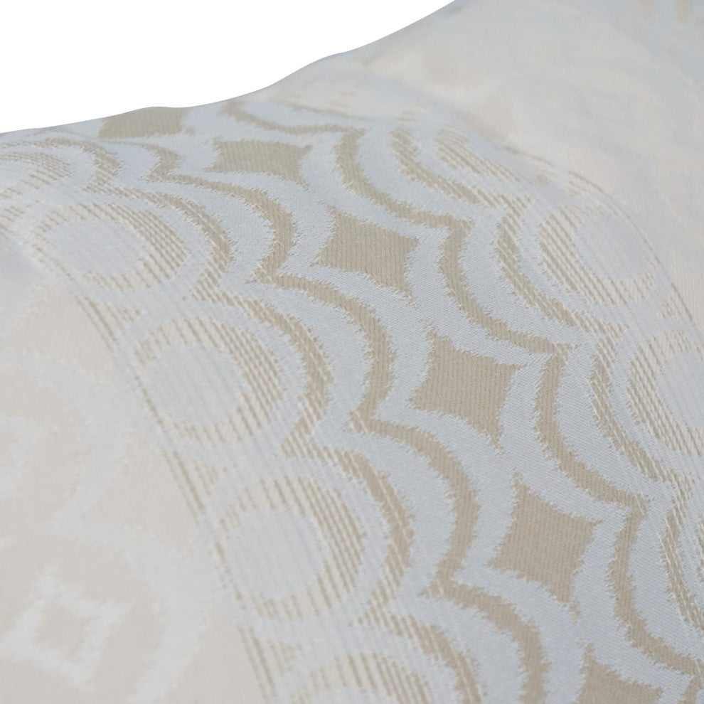 17" Jacquard Throw Pillows With Inserts, Set of 2, Torero Dune