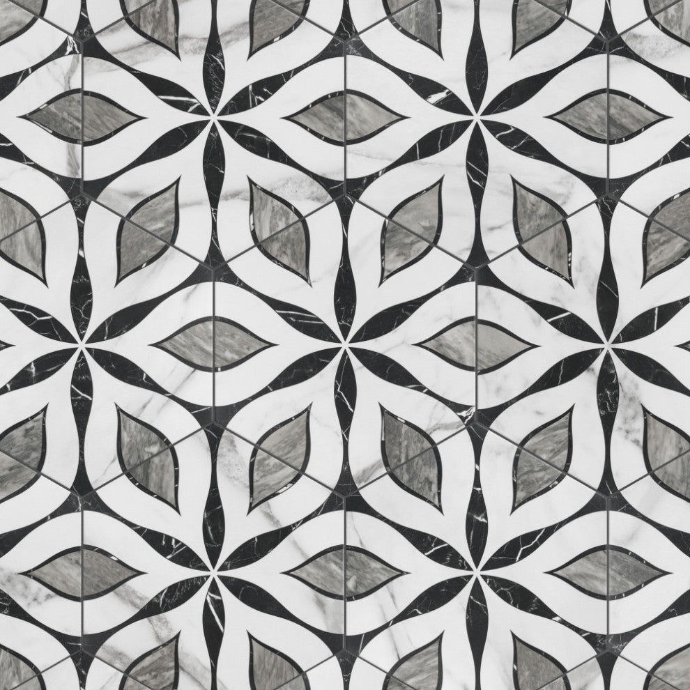 Marbilia Hex Elazig with Biotech Porcelain Floor and Wall Tile