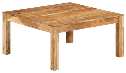 vidaXL Coffee Table Square Side End Table Accent Sofa Table Solid Acacia Wood