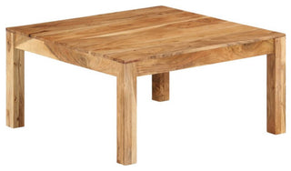 vidaXL Coffee Table Square Side End Table Accent Sofa Table Solid Acacia Wood