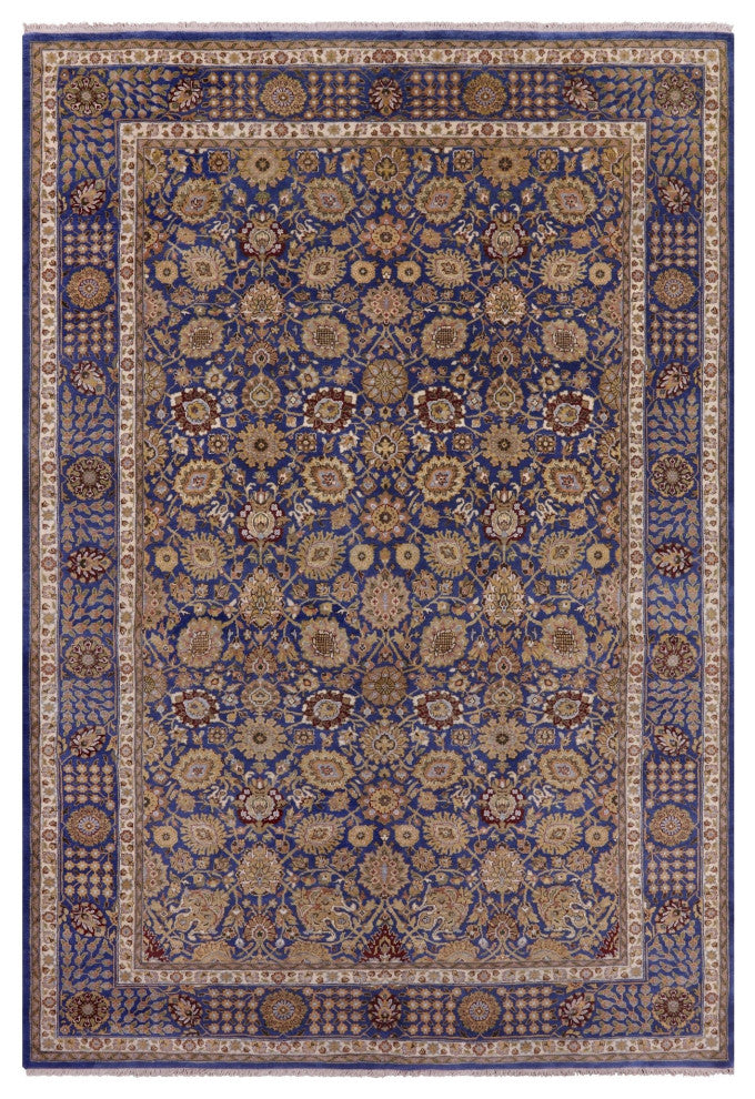 6' 2" X 9' 2" Persian Tabriz Hand-Knotted Wool Rug Q6156