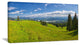 Summer in Ceahlau Mountains, Landscape Canvas Art Print, 60"x28"