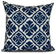 16x16", Ceylon, Geometric Print Outdoor Pillow, Blue