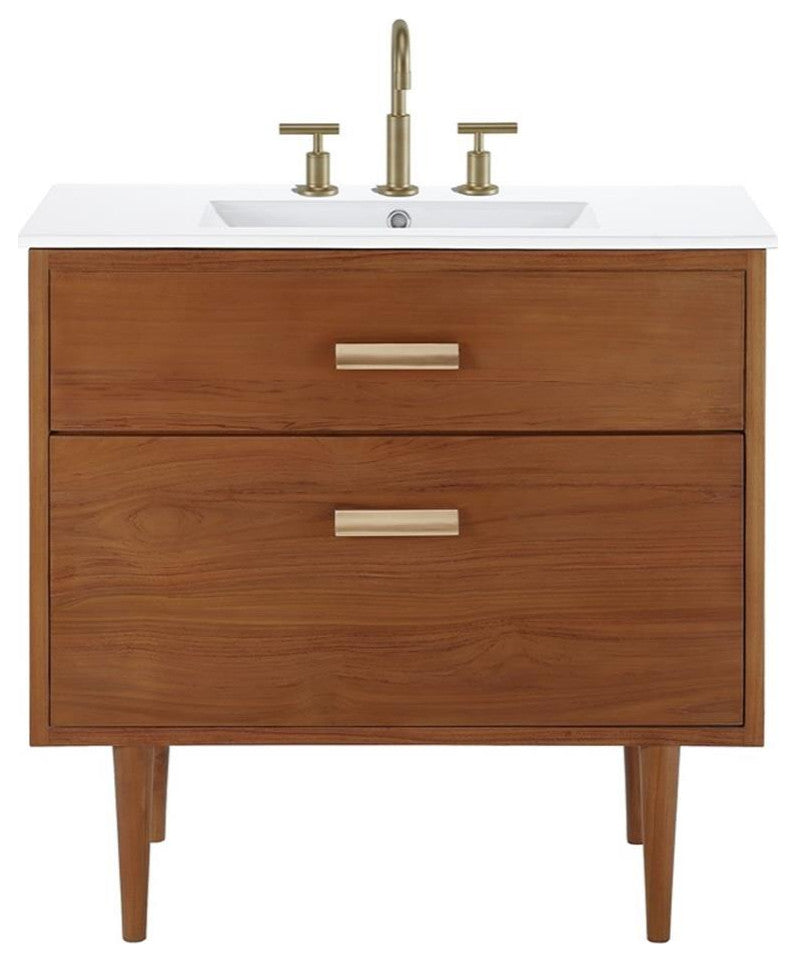 Cassia 36" Bathroom Vanity Natural White
