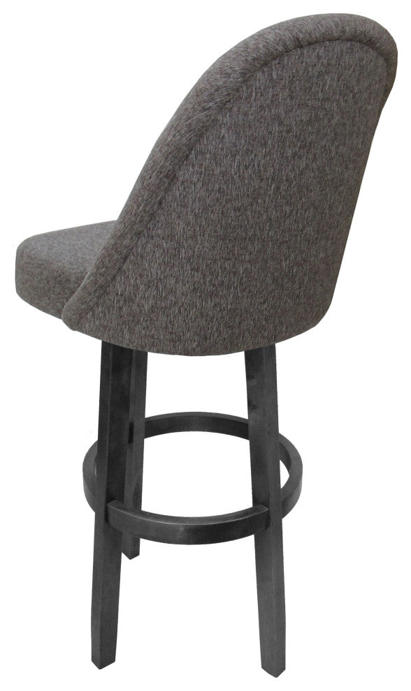 Swivel Counter 26" 30" Extra Tall 34" Wood Bar Stool M-235 Vivian Base, Grey