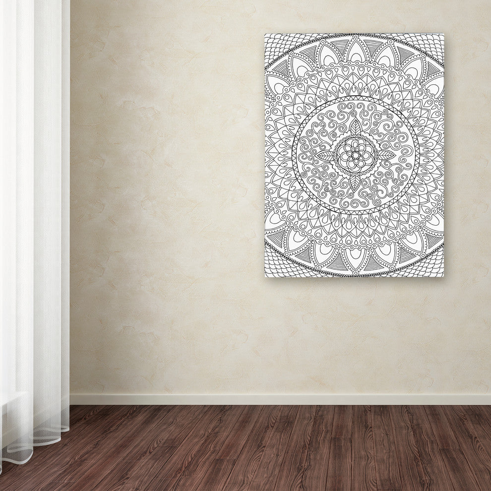 Hello Angel ''Petals Mandala'' Canvas Art, 24x18