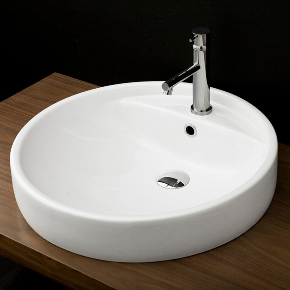 Lacava Twin Set Collection Self-rimming Porcelain Lavatory, White