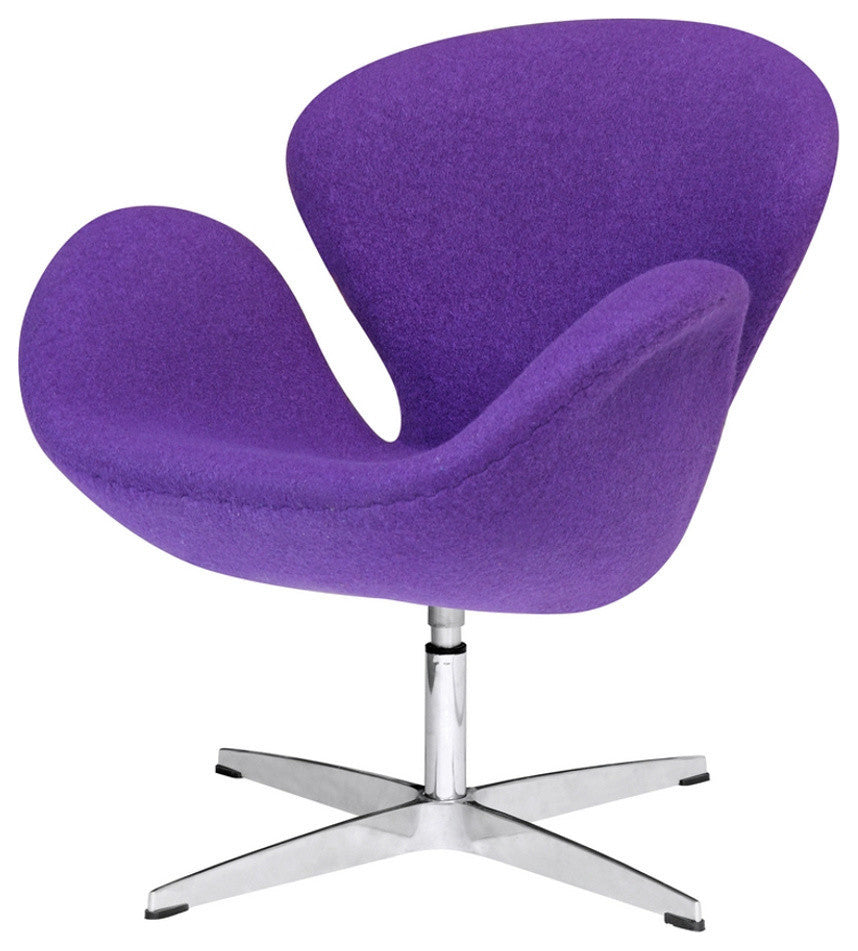 Modern Classics Swan Chair Fabric, Purple