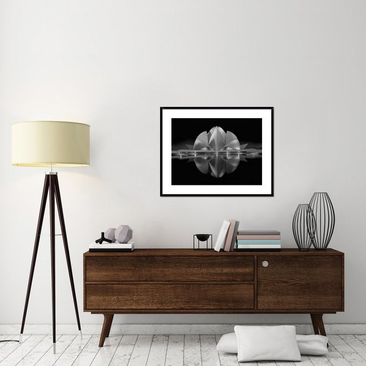 "Black Contrast" Framed Digital Print by Nimit Nigam, 38x30"