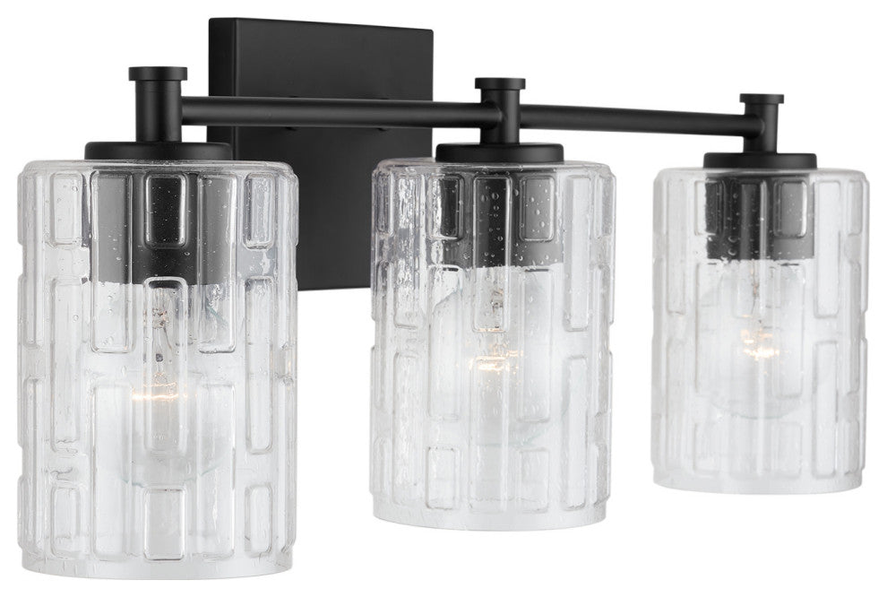 Capital Lighting 138331-491 Emerson 3 Light 23"W Bathroom Vanity - Matte Black
