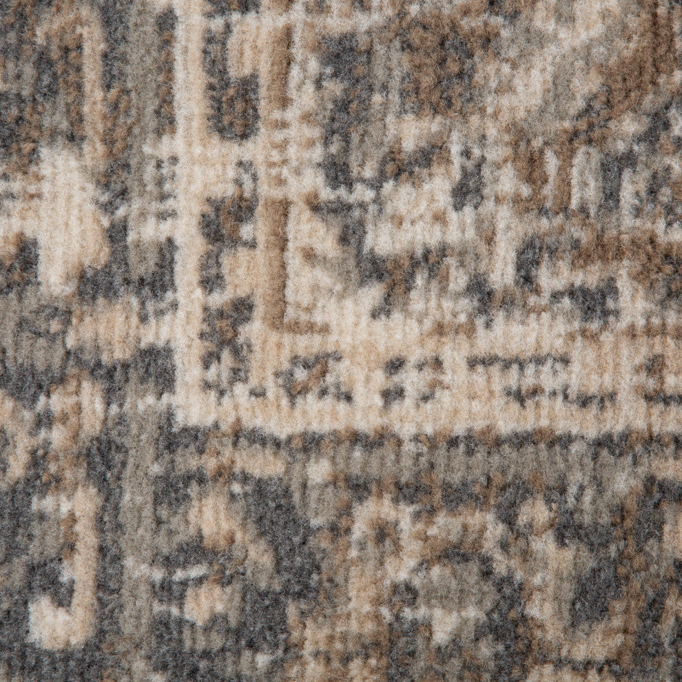 Alpine Hashlei Area Rug, Beige, 7'10" x 10'2", Medallion