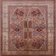 Ahgly Company Indoor Square Mid-Century Modern Area Rugs, 3' Square