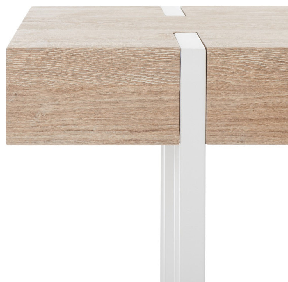 Safavieh Aberton Console Table, Natural/White
