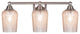 Paramount 3-Light Bath Bar, Brushed Nickel, 5" Silver Textured Glass