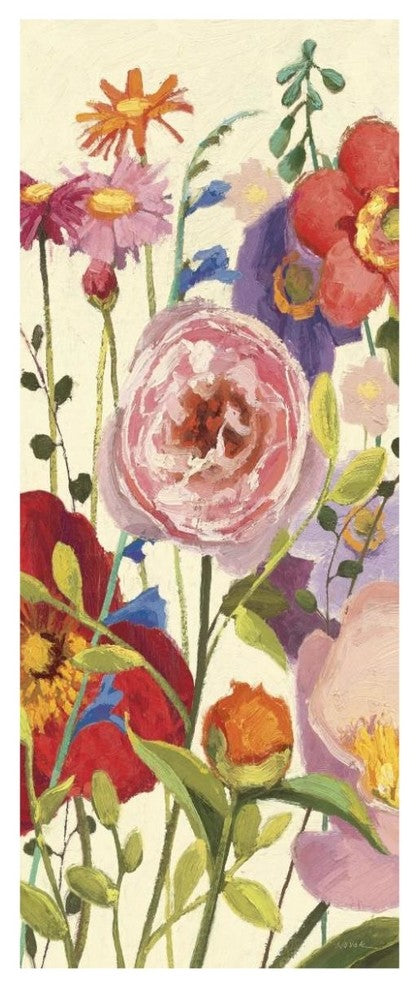 "Couleur Printemps II Panel I" Digital Paper Print by Shirley Novak, 32"x77"