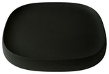 Pebble Indoor/Outdoor Large Plant Caddy with Hidden Wheels, Caviar Black