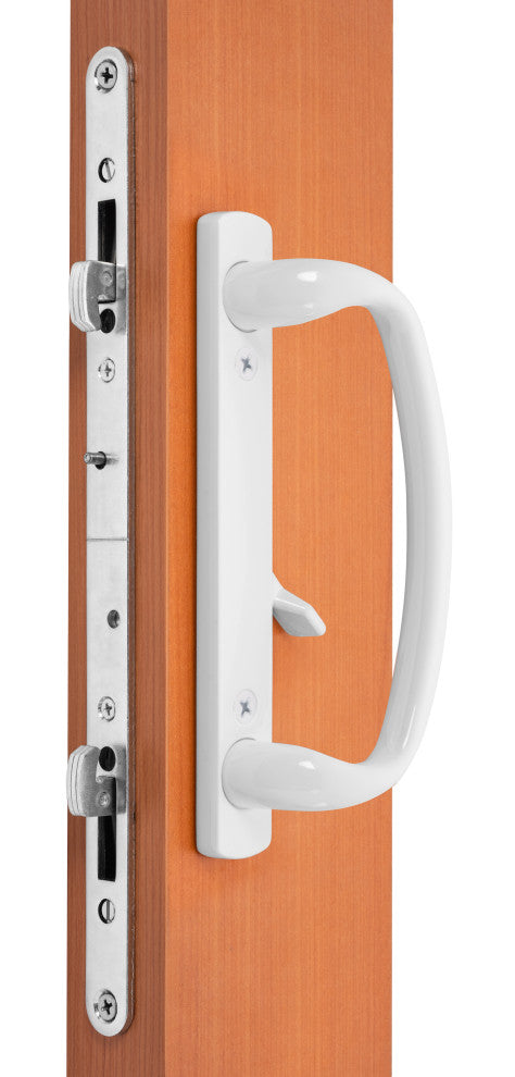 Charlotte Sliding Door Handle With 3-15/16" CTC Screwholes, White