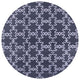 Ahgly Company Indoor Round Mid-Century Modern Area Rugs, 3' Round