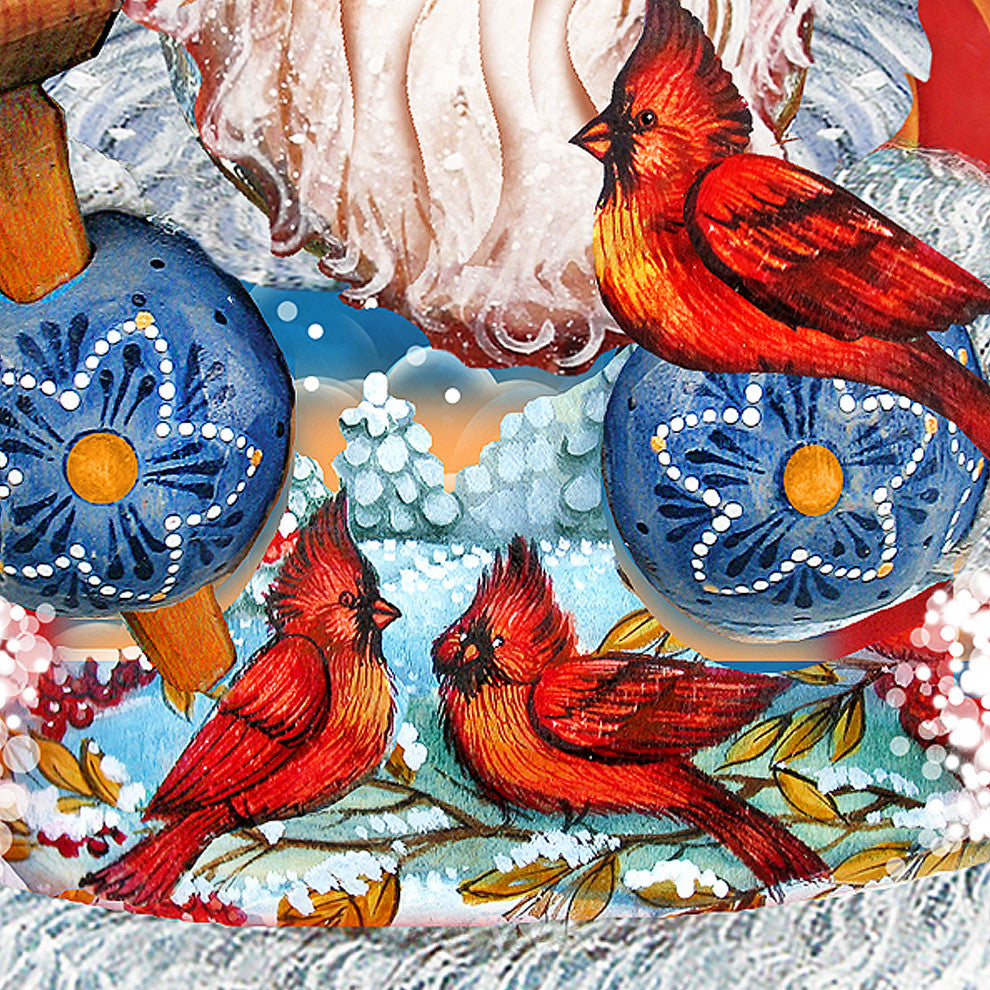Holiday Bird, Wooden Decorative Door Hanger