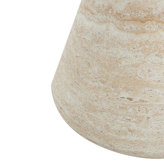 Attola Outdoor Lightweight Concrete Side Table, Travertine