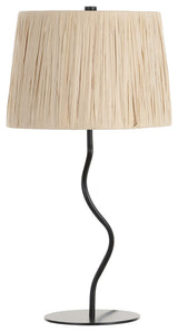 Safavieh Ziggi 24.25" Table Lamp, Black/Natural