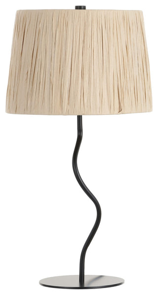 Safavieh Ziggi 24.25" Table Lamp, Black/Natural