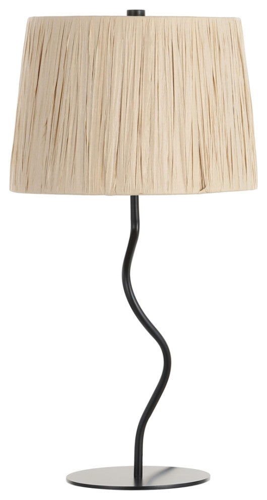 Safavieh Ziggi 24.25" Table Lamp, Black/Natural