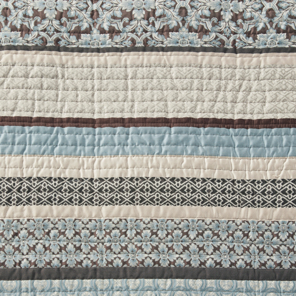 Madison Park Jacquard 5-Piece Coverlet Set, Full/Queen