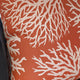 Berry Crest Vineyard Red and Beige Luxury Throw Pillow, 12"x20"