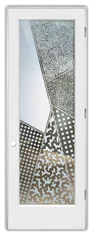 Interior Prehung Door or Interior Slab Door - Matrix Angles - Primed - 28" x...
