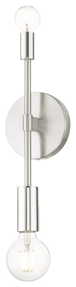 Brushed Nickel Contemporary Sconce