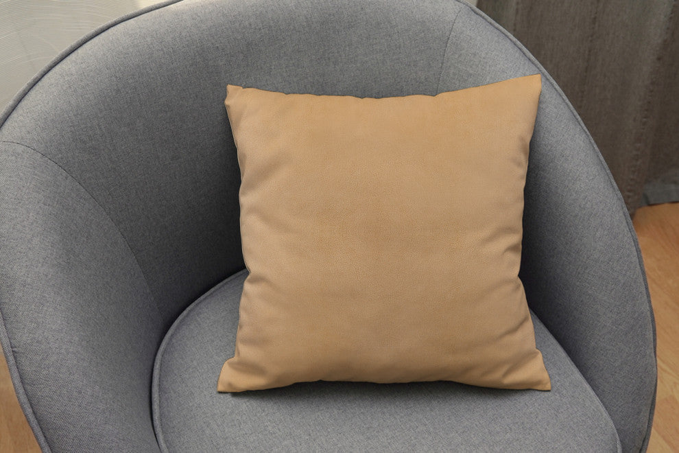A1HC Throw Pillow Insert, Down Alternative Fill, Single, Mocha, 20"x20"