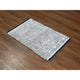 Oxford Gray Modern Textured Hand Loomed Wool and Silk Mat Oriental Rug 2'x3'