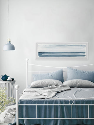 "Vague Horizon" Framed Painting Print, 30x10