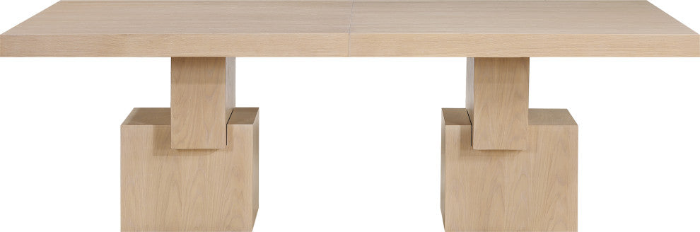 Anzio Oak Veneer Dining Table, Oak