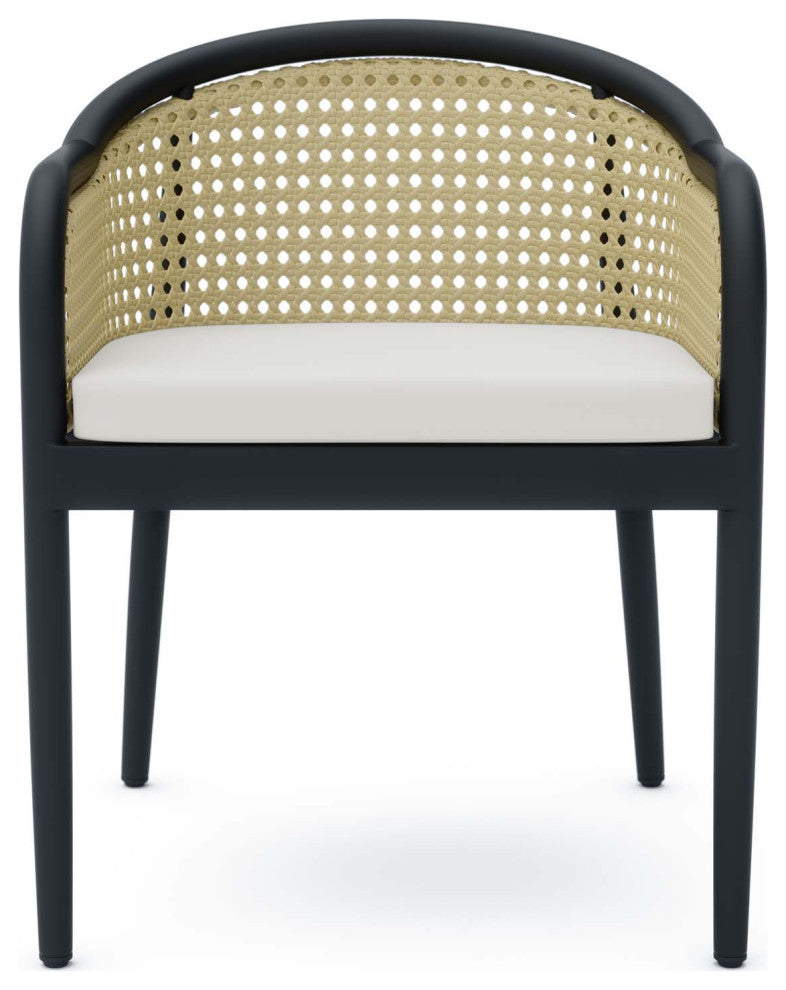 Melbourne Outdoor Patio Dining Armchair Ivory White