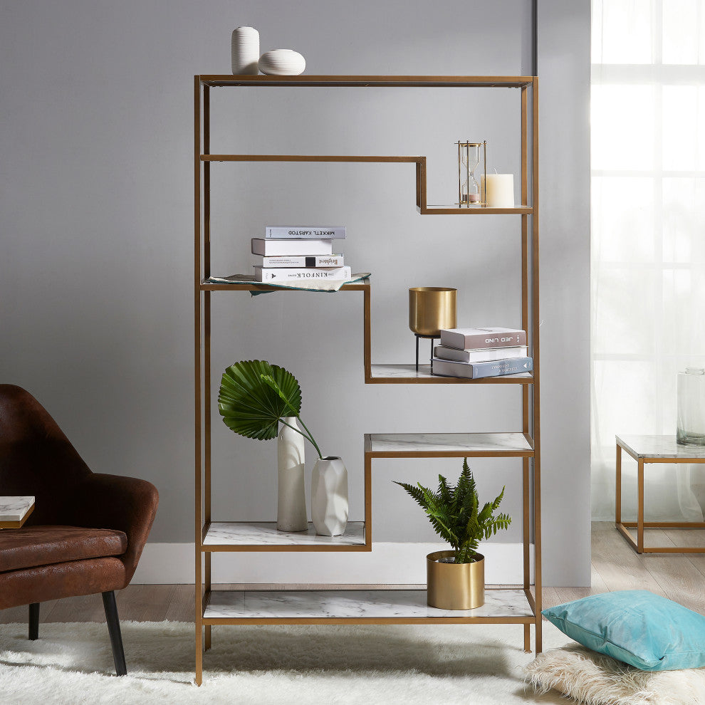 5-Tier Display Etagere Shelf for Living Room