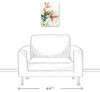 Tropical Florals 12x16 Canvas Wall Art