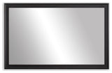 Kendall Framed Wall Mirror, Black, 20"x48"