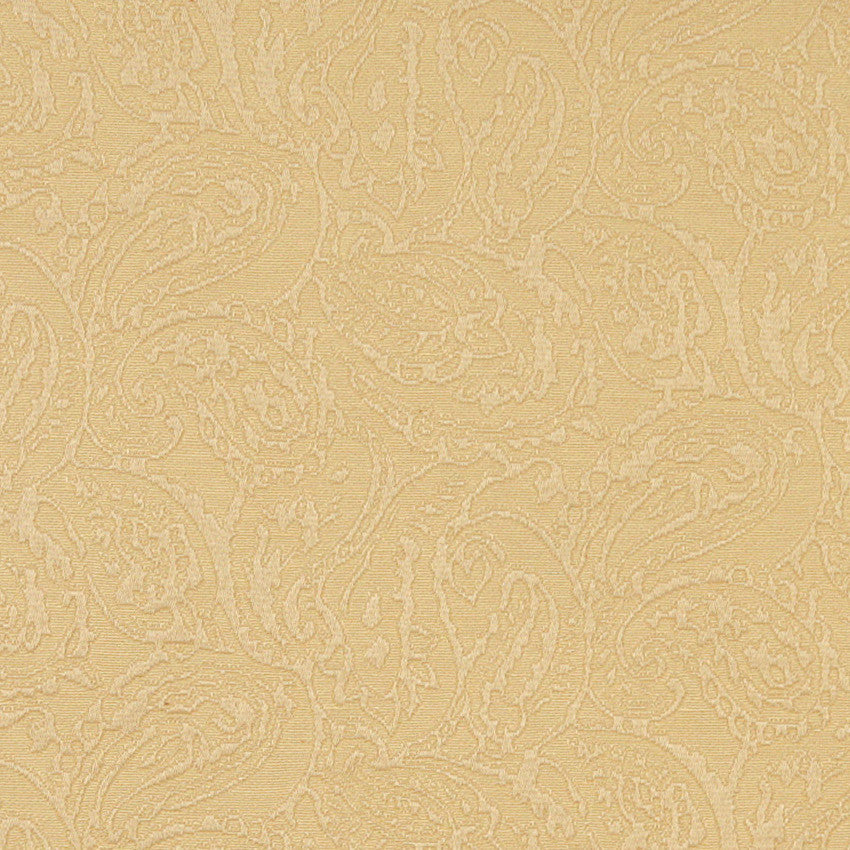 Gold Traditional Paisley Woven Matelasse Upholstery Grade Fabric By The Yard