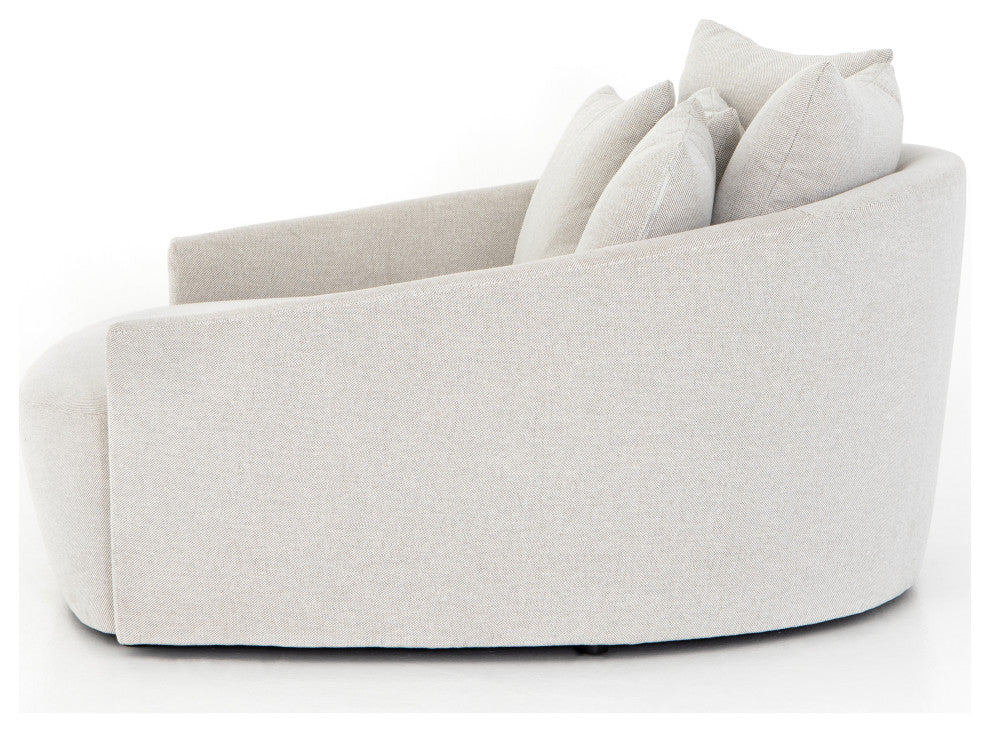 Chloe Media Lounger-Delta Bisque