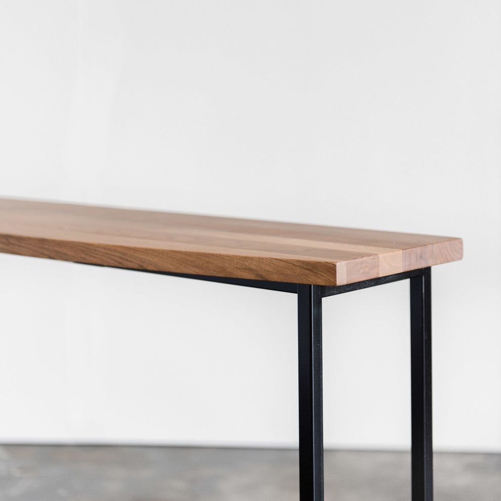 Gina Console Table, Natural Walnut