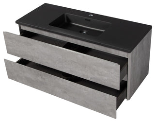 Bridgeport Wall Mounted Vanity Set With Cabinet and Integrated Basin, 48"